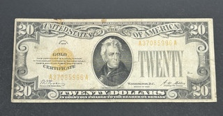 1928 $20 Gold Certificate Note US Bill LOW Shipping!!!