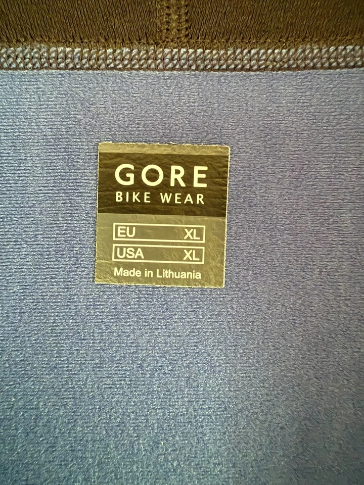 Chaqueta de ciclismo Gore Bike Wear para hombre XL azul cremallera completa cuello alto Foto 4 de 4