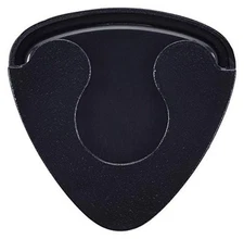 Black Spring Loaded Pick Holder 3 Pack with Adhesive Back for Guitar Picks