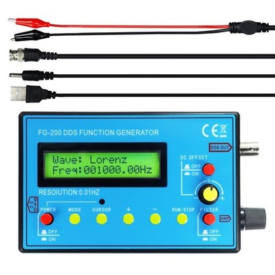 FG200 DDS Signal Generator for Waveform Testing and Electronic Use