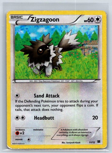 Zigzagoon 011/012 Holo McDonald's Promos 2015 LP