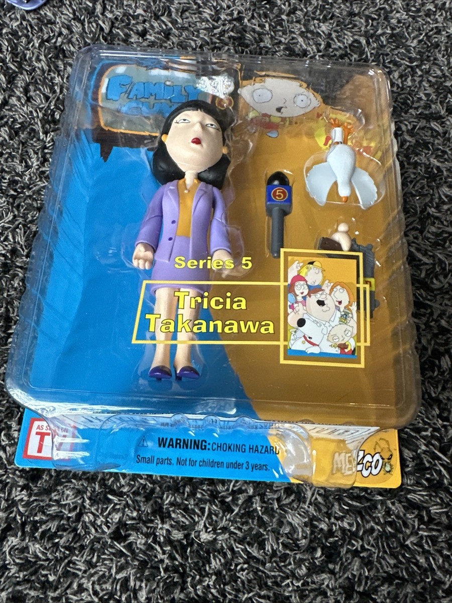 FAMILY GUY SERIES 5 TRICIA TAKANAWA ACTION FIGURE Mezco PURPLE