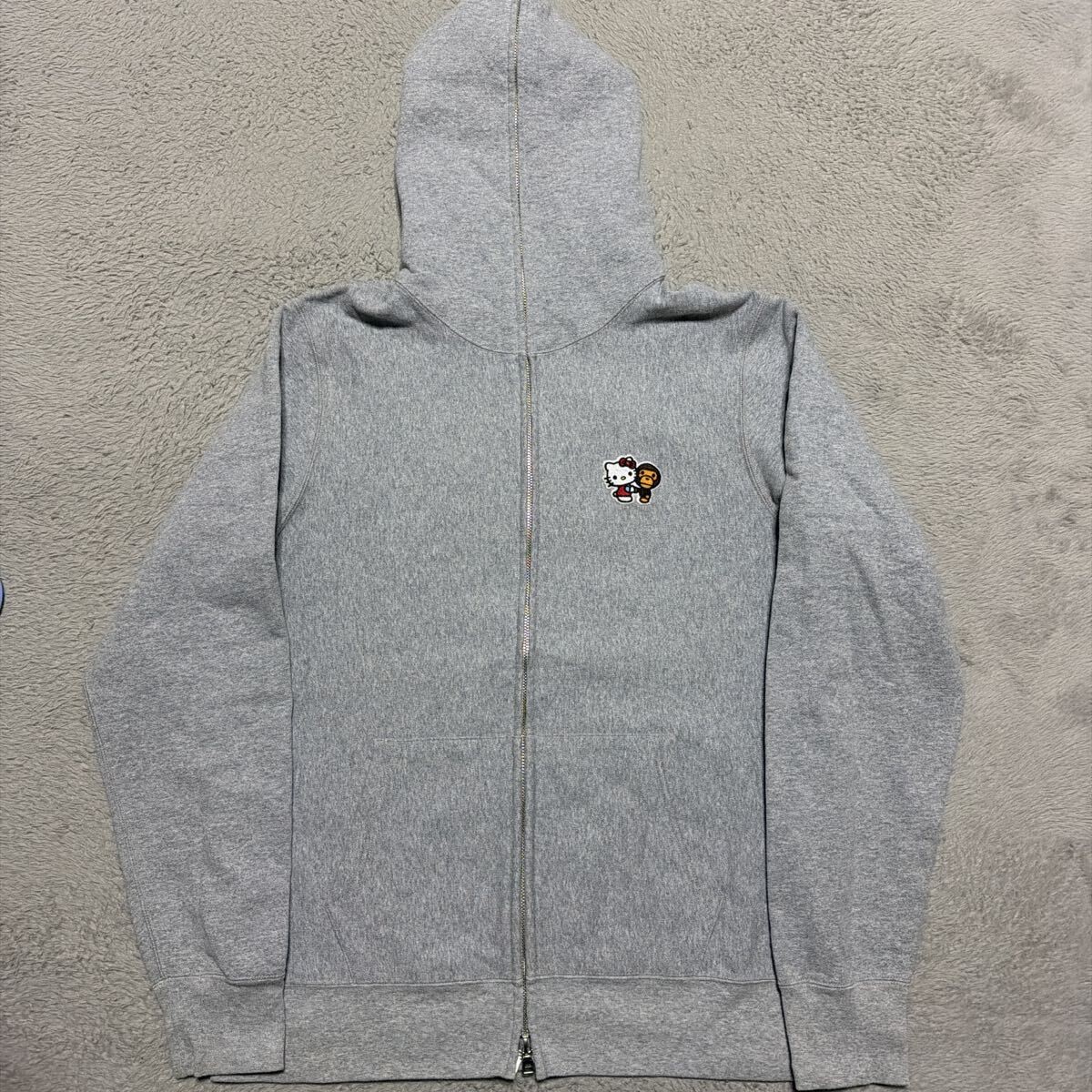 A BATHING APE BAPE x Sanrio Hello Kitty Zip Hoodie L Authentic