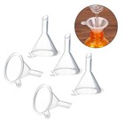  5 PCs Kunststoff-Trichter Mehrzweck transparenter Trennung von Flüssigtrichter