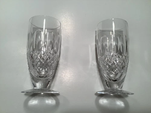 Waterford Crystal Colleen Two Iced Tea Stems Vintage No Chips, Cracks or Stains.