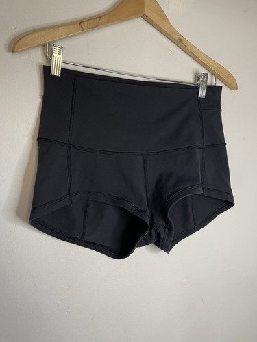 Pantalones Cortos de Bicicleta Lululemon Para Mujer 10 Negros 2" Entrepierna Algodón - Imagen 2 de 5