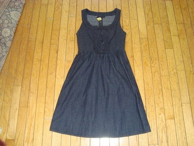 CALVIN KLEIN JEANS CK LADIE'S DENIM JEAN SUN DRESS SIZE SMALL WORN ONLY ONCE!