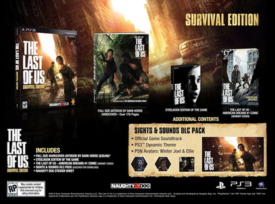 The Last of Us -- Survival Edition (Sony PlayStation 3, 2013) for