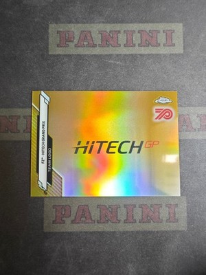 F2 - Hitech Grand Prix #130 70th Anniversary Gold 2020 Topps Chrome F2 Team Logo