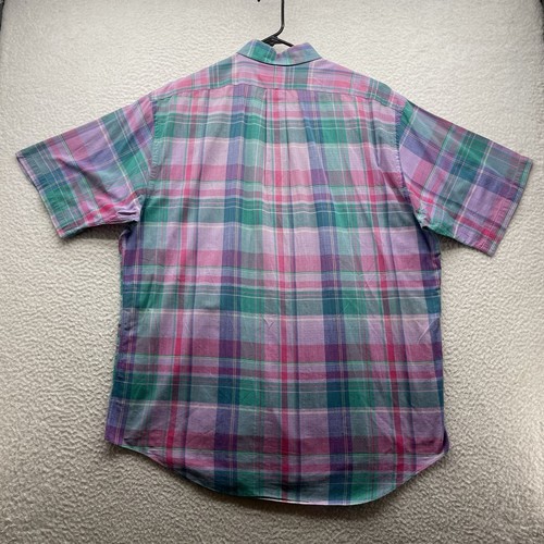 Polo Ralph Lauren Tilden Hemd Herren Large L Golf Wappen kariert lila türkis adrett - Bild 4 von 10