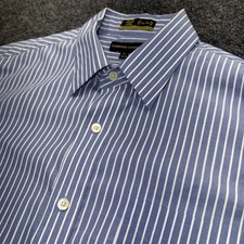 Vintage Cambridge Classics Shirt men's 16.5 34/35 Blue White