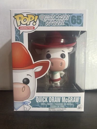 Quick Draw McGraw Animation Vaulted Funko Pop 65 with Protector
