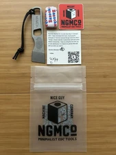 Nice Guy Machine Co. NGMC The Pouch Princess RAW STONEWASH Titanium Pry Bar