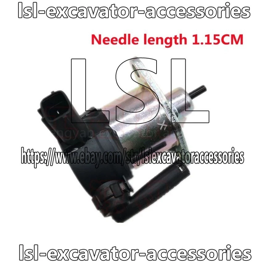 Flameout solenoid valve D1105T for Kubota KX185 KX183 KX151 KX161 Komatsu PC56 - Image 3 of 4