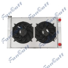 4 Row Aluminum Radiatorshroud Fan Fit 31 X 19 Chevy Sbc 350 Double Pass Us