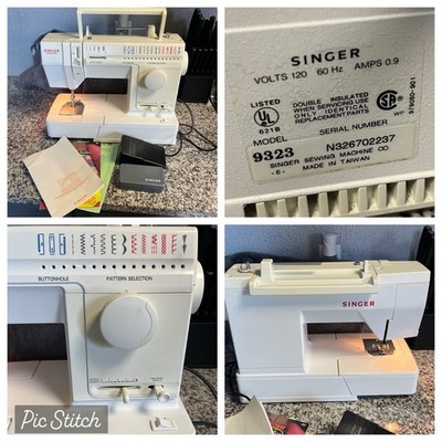 SINGER SOLID STATE 9323 Sewing Machine & Foot Pedal Included TESTED WORKING
