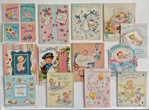 Vintage New Baby Greeting Cards (13)