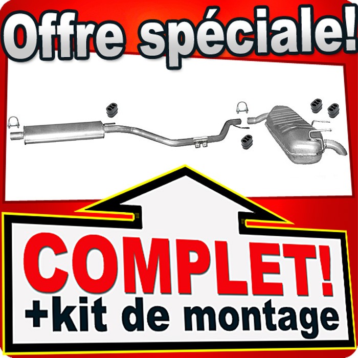 Ligne d'échappement pour Opel Vectra C et Signum 1.8 Essence avec silencieux