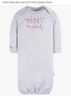 NEW Set 4 Gerber Newborn Girls Baby Gowns Mama's Mini Hearts Floral Polka Dot PJ — photo 5