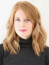 Medium Wavy Orange Mix Lace Front Heat Resistant Fiber Wigs Women Soft 