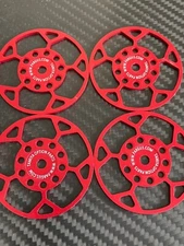 Tamiya Clod Buster Bull Head 4WD Alloy Wheels cover set B style red