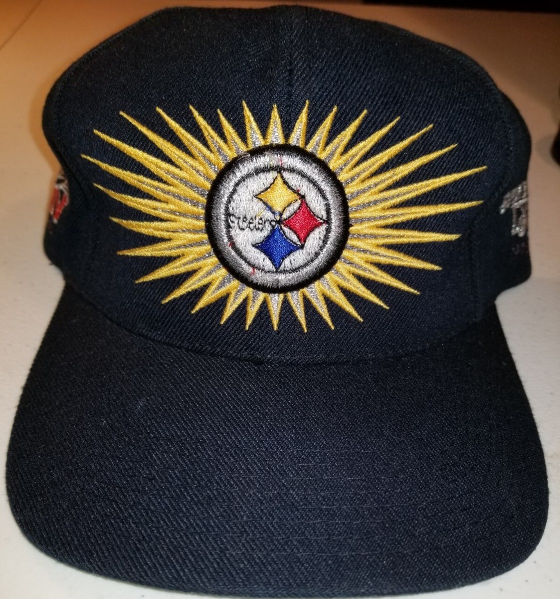 帽子 VINTAGE 90s NFL STEELERS CAP Pittsburgh Steelers 90s Vintage 4x SB Champion adjustable