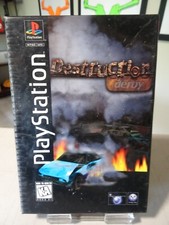 Destruction Derby PlayStation 1 PS1 Long Box Case Manual CIB Complete w Reg Card