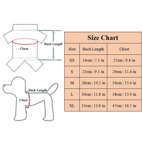 Small Pet Dog Warm Fleece Vest Clothes Coat Puppy Shirt Sweater Winter Apparel - Afbeelding 2 van 13