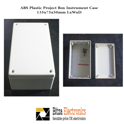 135x75x50mm Elektronik Projekt Box Gehäuse Instrumentenkoffer Kunststoff ABS