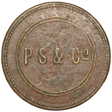 Great Britain Birmingham Parton Son & Co. 1½d Barbers Token – Undated
