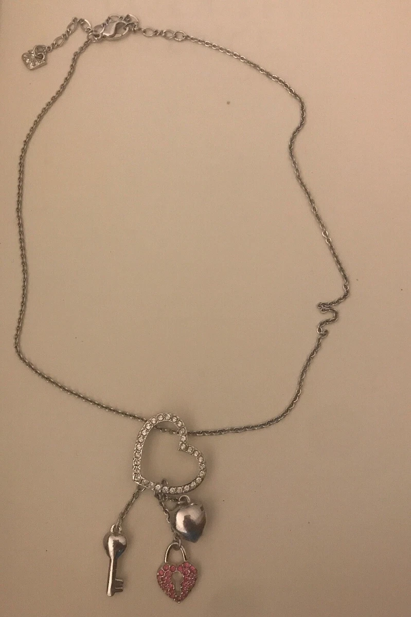 Swarovski heart clearance key necklace