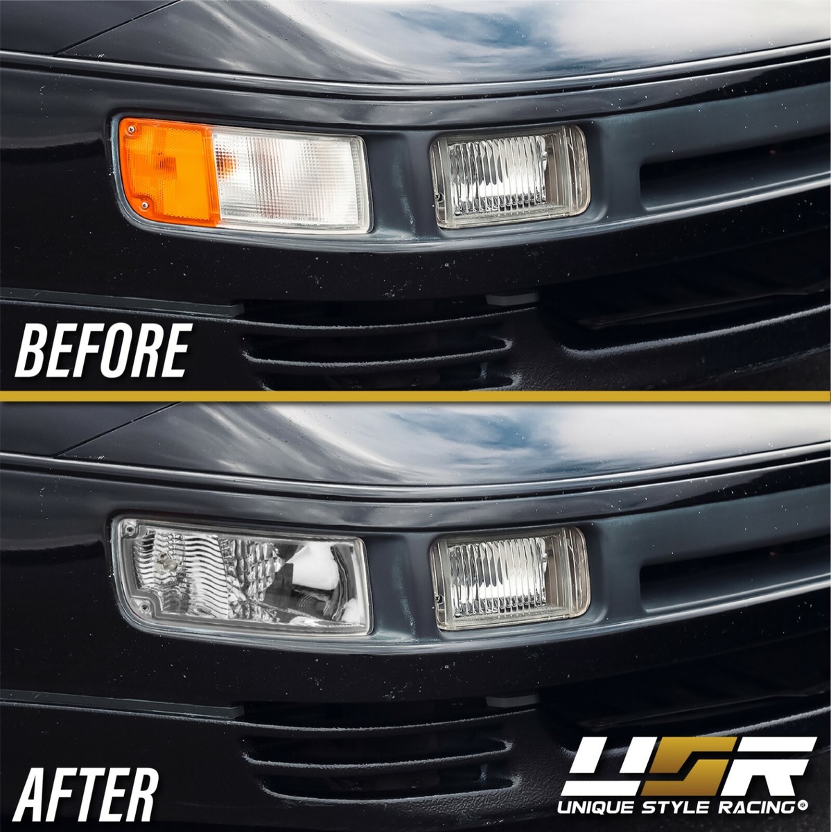 DEPO JDM Pair of Clear Bumper Signal Light for 1990-1996