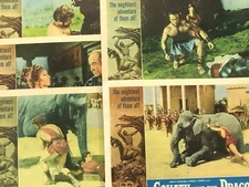 GOLIATH AND THE DRAGON LOBBY CARD PARTIAL SET (5) MOVIE POSTER 1960