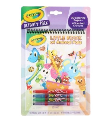 Crayola Activity Pack Little Book Of Animal Pals NEW Activity For Kids New