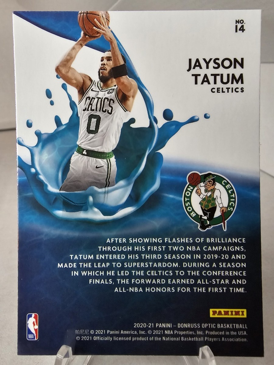 JAYSON TATUM 2020-21 OPTIC BASKETBALL #14 SPLASH INSERT CELTICS | eBay