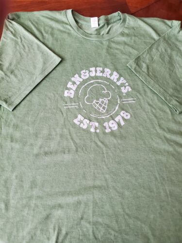 Neu Ben & Jerrys Herren grün ""EST. 1978" XL Grafik T-Shirt - Bild 1 von 2