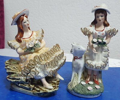 Romania Roceram Alba-Julia 2 Porzellan Figuren