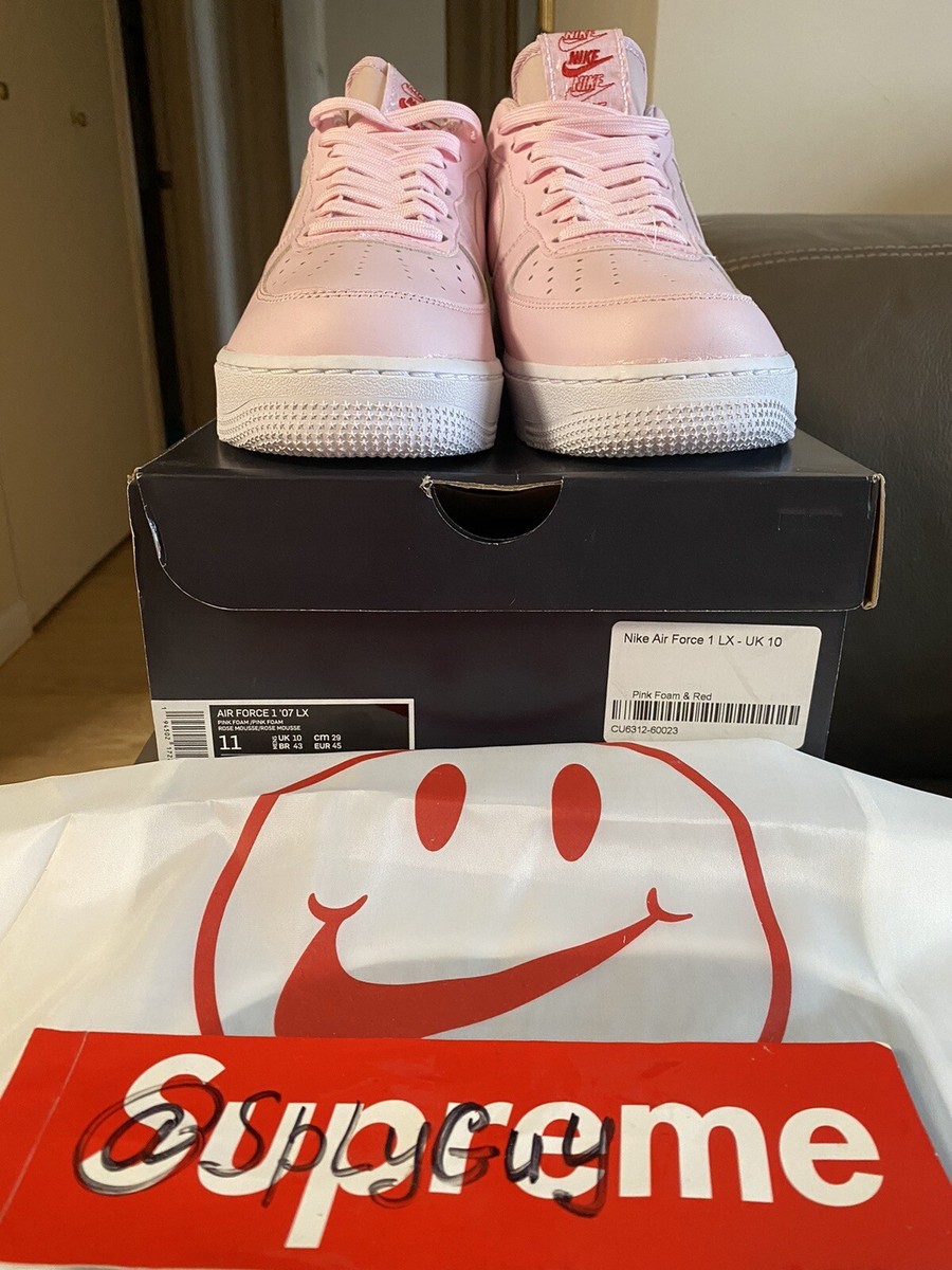 Nike Air Force 1 Thank You Rose Pink + Tote Bag - Size 11