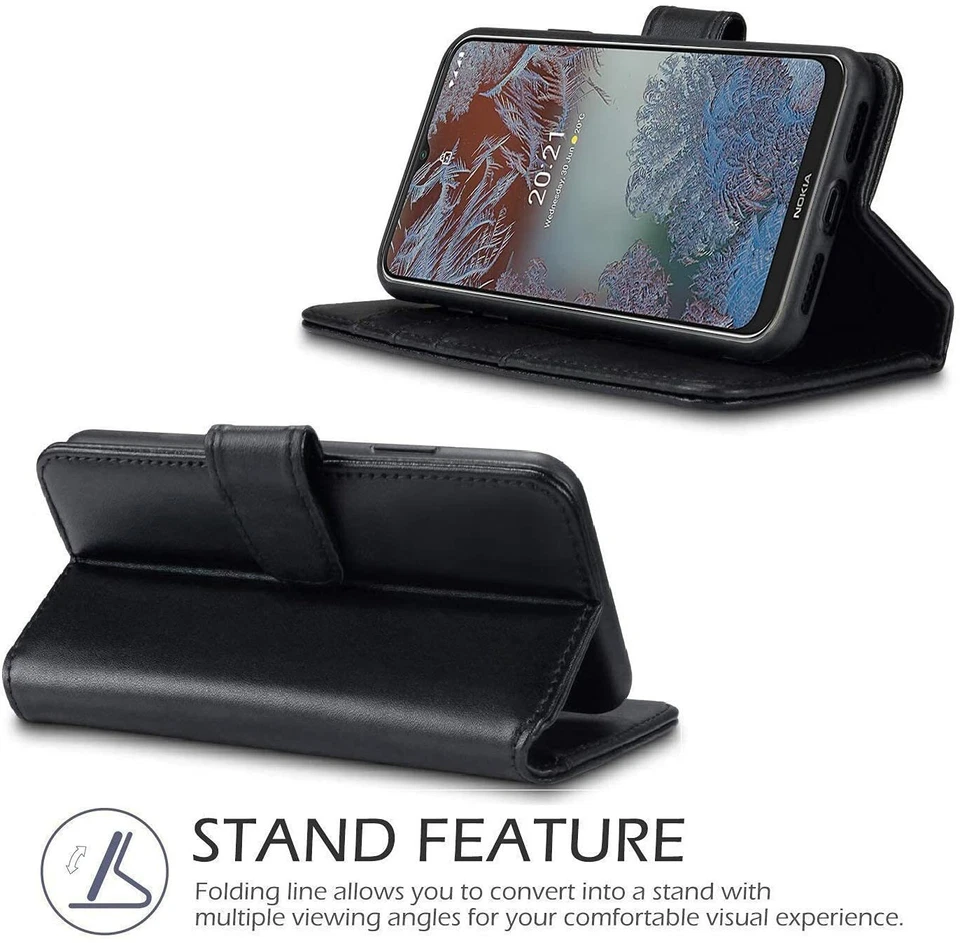 For Nokia G10 Case Leather Wallet Book Flip Folio Stand View Card Slots Cover - Image 2 of 4