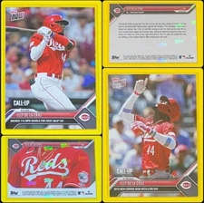 (2) 2023 MLB Topps Now Elly De La Cruz CALL-UP Cincinnati Reds #392 & #749 SP 🔥