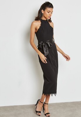 NEW $200 LUMIER BY BARIANO SPLIT ZIPPERS BELTED LACE HIGH NECK DRESS BLACK (M) | eBay NEW $200 LUMIER BY BARIANO SPLIT ZIPPERS BELTED LACE HIGH NECK DRESS BLACK (M) | eBay