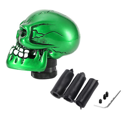 Skeleton Skull Head Car Modified Gear Shift Knob Stick Lever Shifter Green