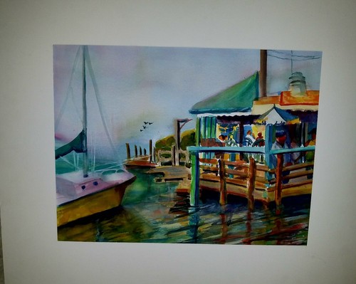Fine Art Original Signed Watercolor Painting Maritime by Artist Carol Thaw - Picture 3 of 5