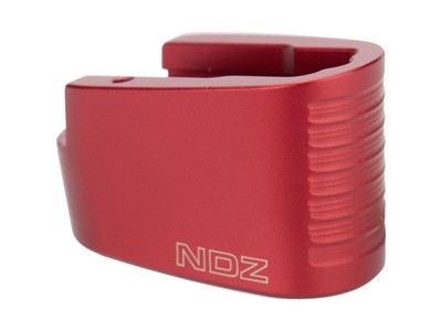 for Smith & Wesson EZ 9mm Plus 2 Magazine Ext Base Plate, Red NDZ