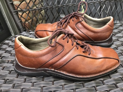 mens brown Leather Oxford lace up Shoes 