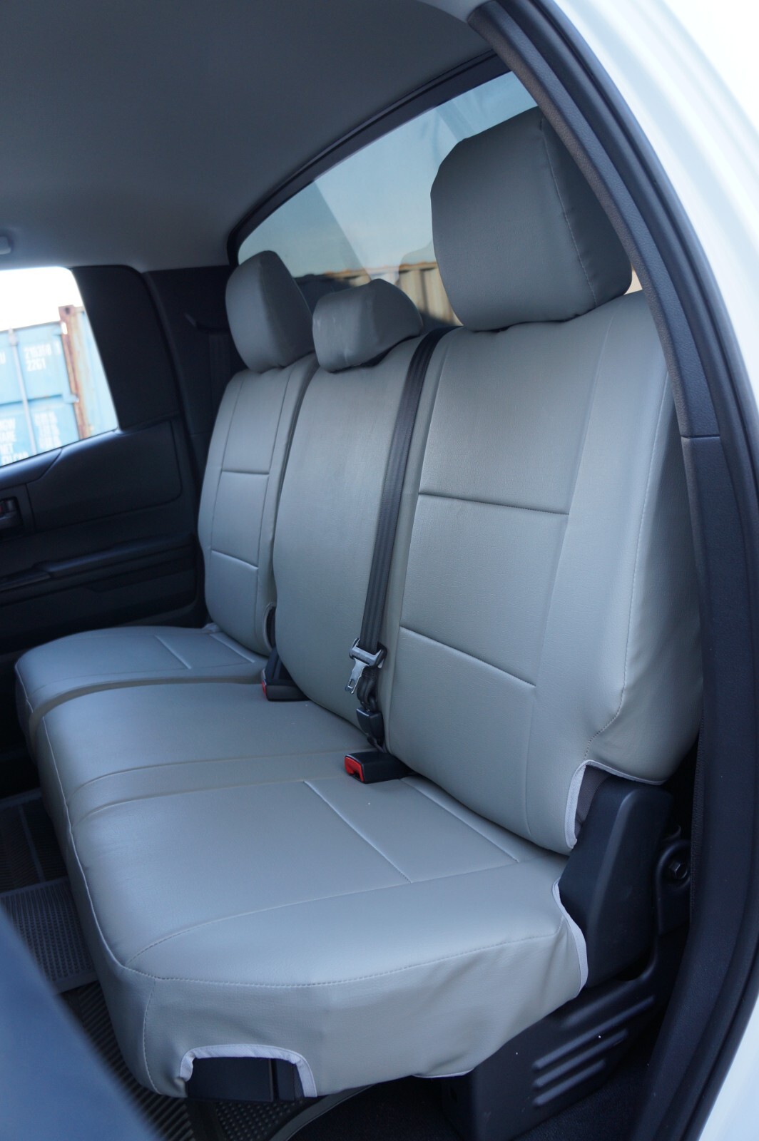 FOR TOYOTA TUNDRA 200524 IGGEE S.LEATHER CUSTOM FIT REAR SEAT COVERS 13 COLORS eBay