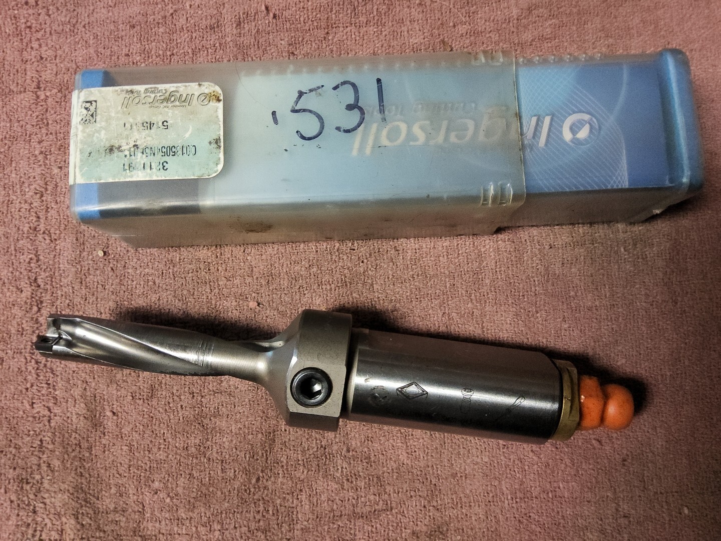 INGERSOLL Q0135054N5R01 13.5mm 0.531" indexable insert Quad drill 4XD 1