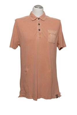 Camel Active Herren Poloshirt Polohemd L orange terracotta Piqué Baumwolle