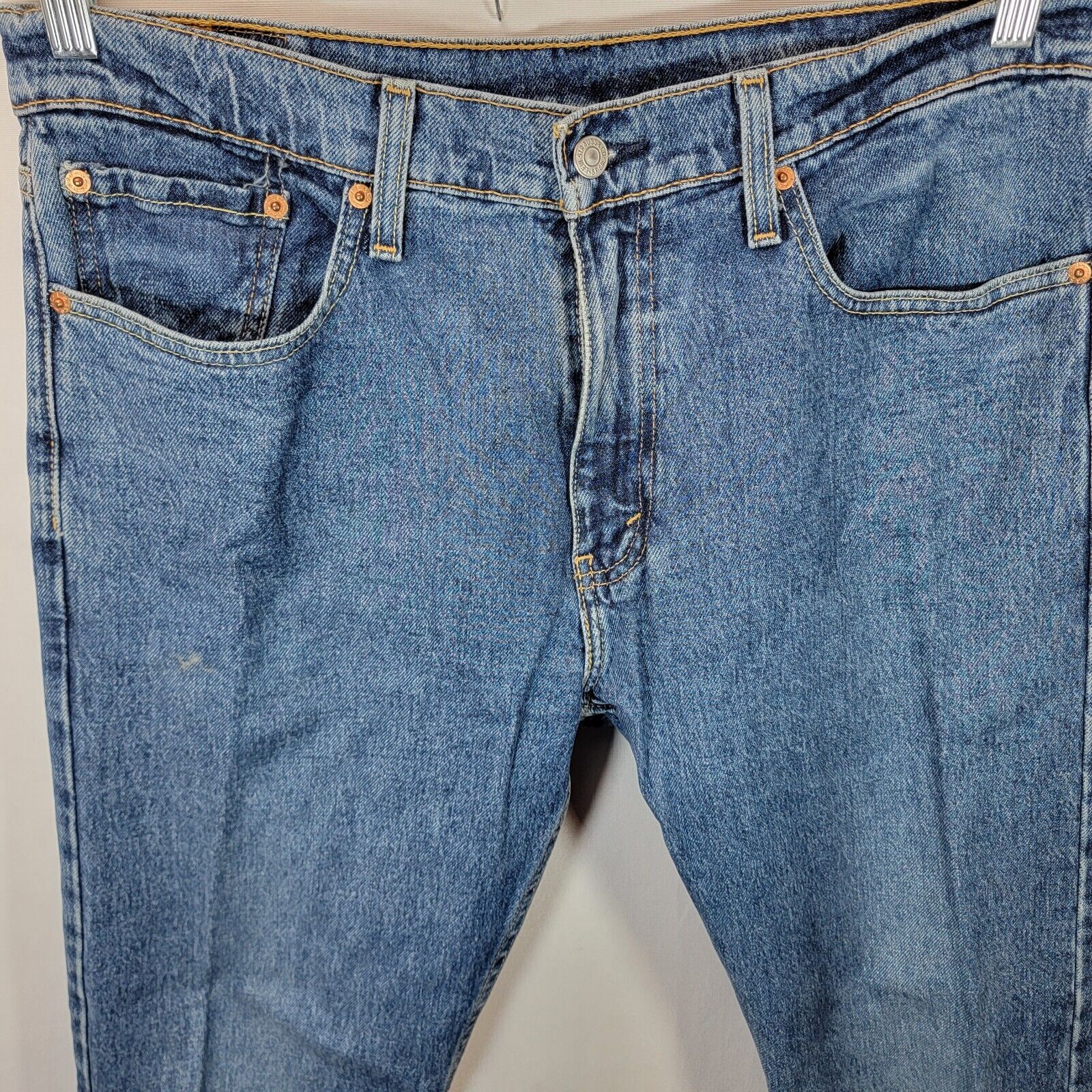 Levi's 502 Men's Blue Denim Jeans Size 33x30 (Act… - image 2
