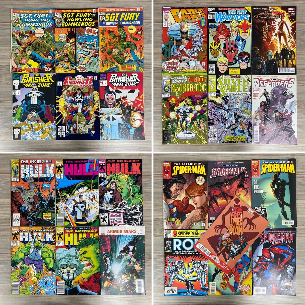BUNDLE OF 25 MARVEL COMICS COMIC BOOKS SPIDER-MAN HULK CABLE